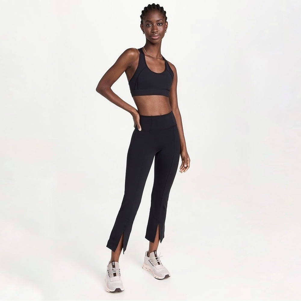 Girlfriend Collective | Luxe Split Hem Leggings‎ Black Size M